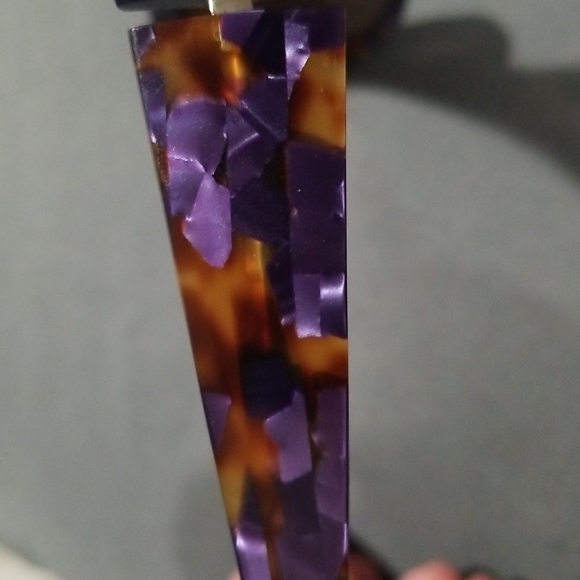 💕ALAIN MIKLI💕 Marmion Sunglasses Aviator Violet Spotted Tortoise Brown Lenses - Picture 13 of 16